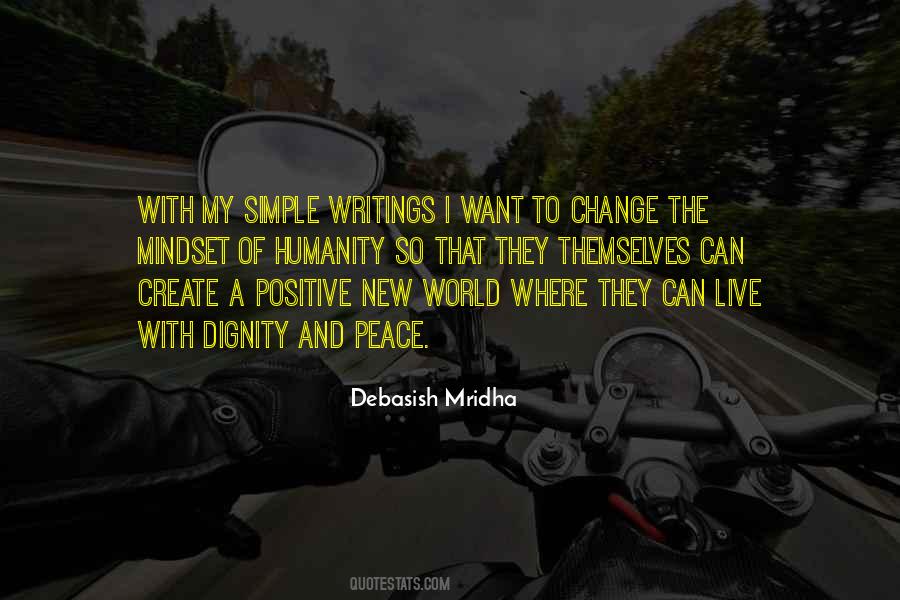 Live With Dignity And Peace Quotes #1756344