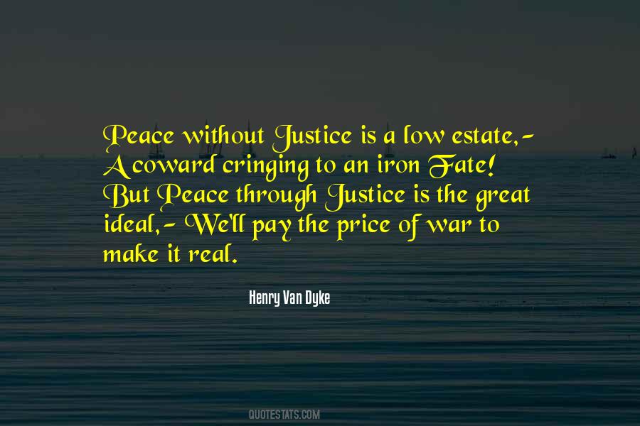 Quotes About The Price Of Peace #1339961