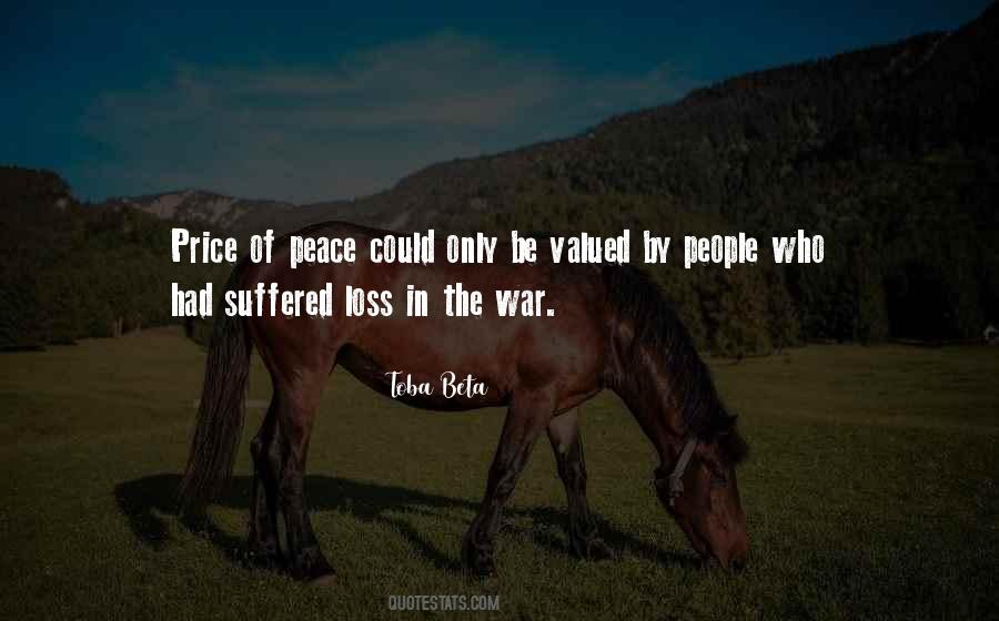 Quotes About The Price Of Peace #1780274