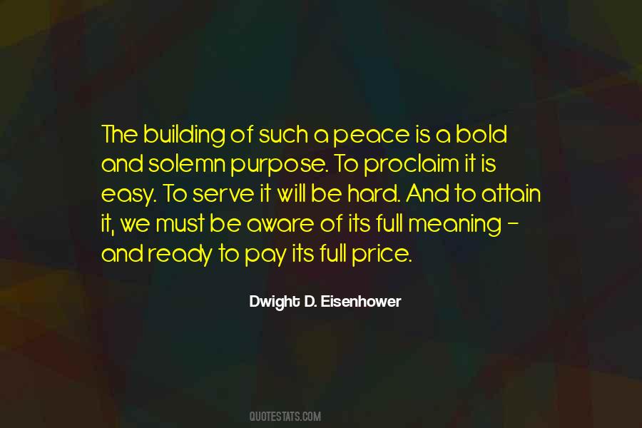 Quotes About The Price Of Peace #266099