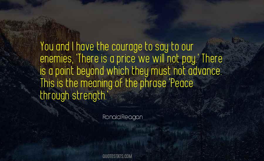 Quotes About The Price Of Peace #609393