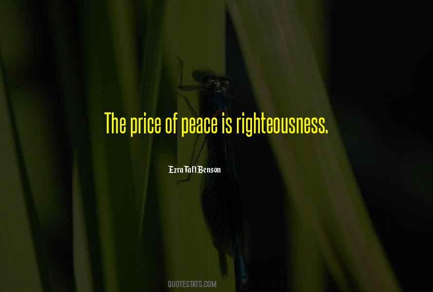 Quotes About The Price Of Peace #706085