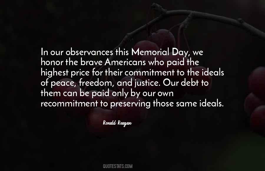 Quotes About The Price Of Peace #717184