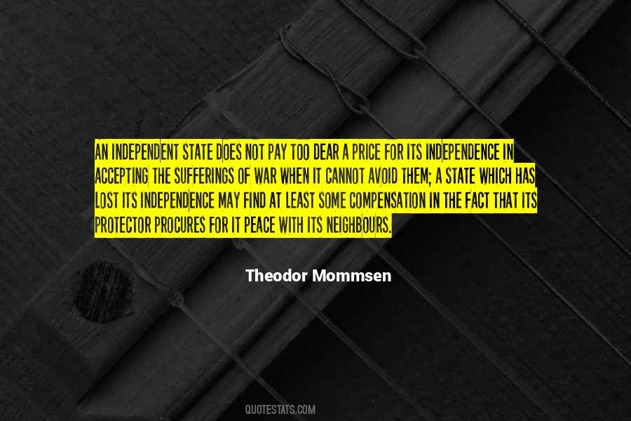 Quotes About The Price Of Peace #83999