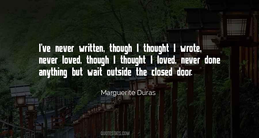 Closed Door Quotes #1144517