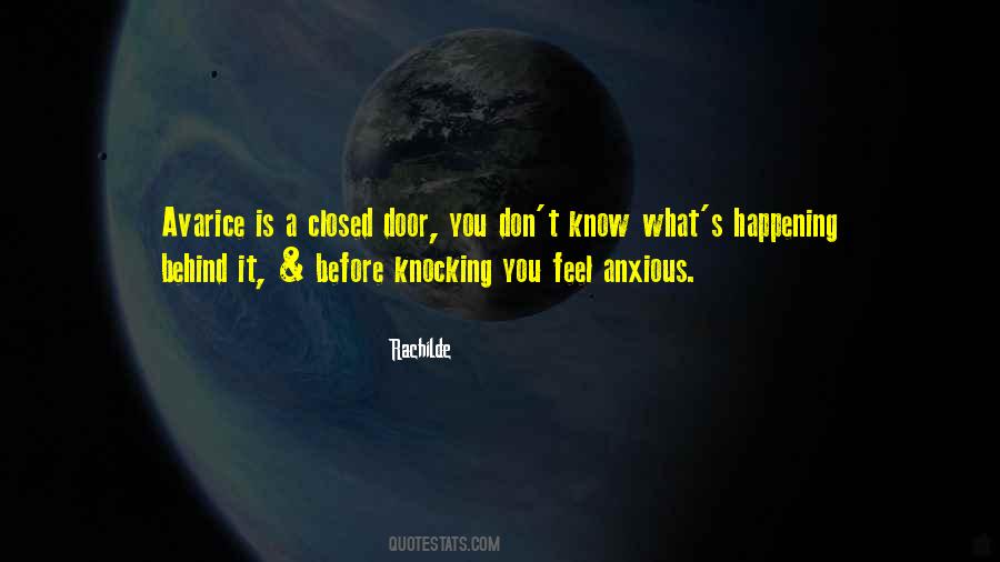 Closed Door Quotes #1383180