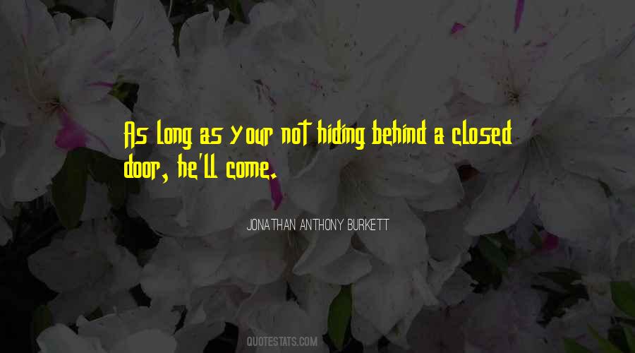 Closed Door Quotes #1855066