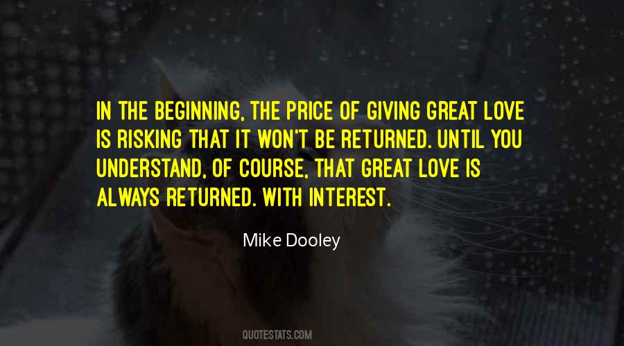 Quotes About The Price Of Love #1332242