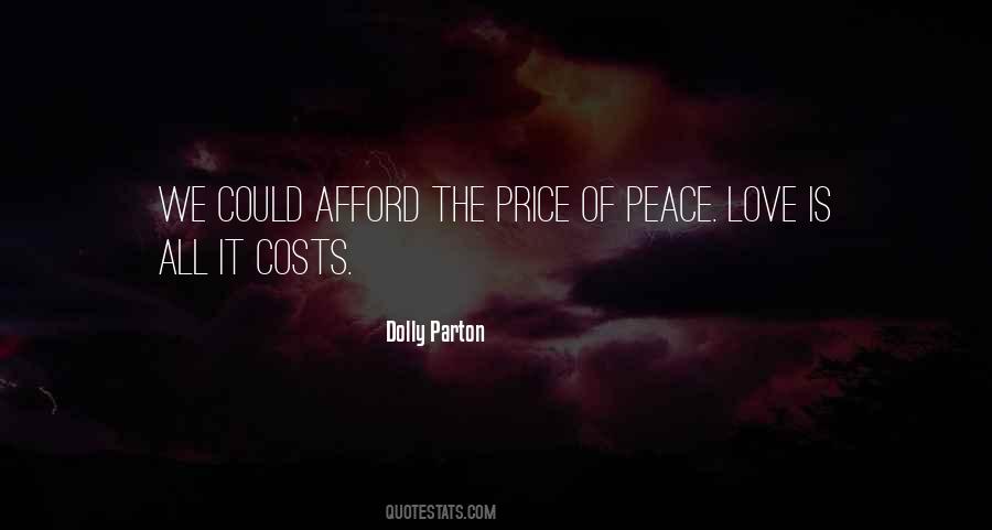 Quotes About The Price Of Love #1694573