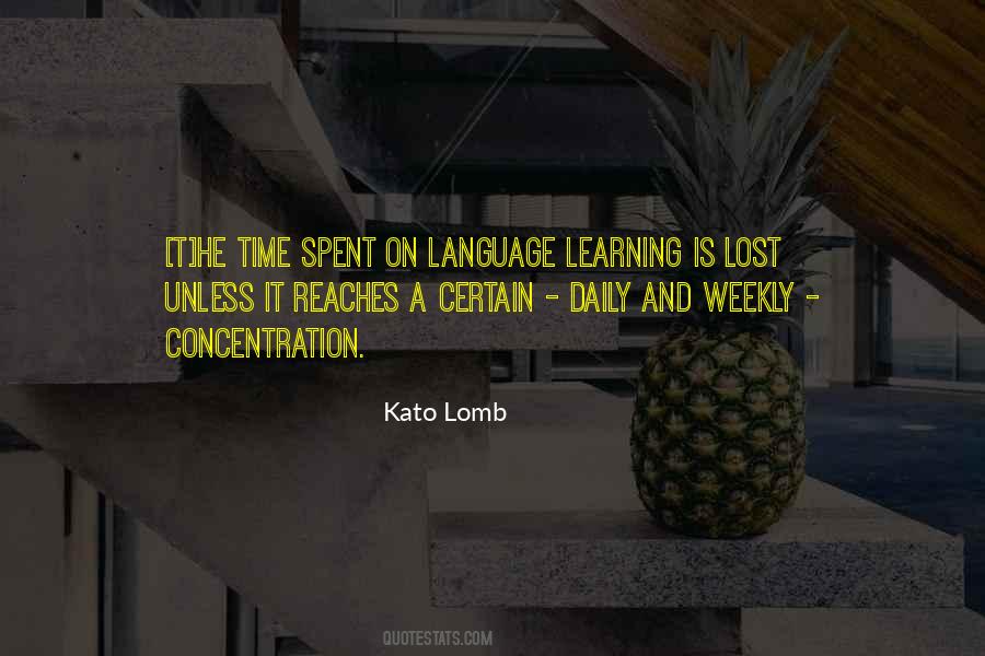 Time And Learning Quotes #532959