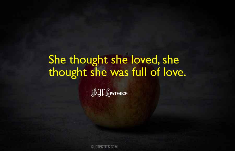 Thought Of Love Quotes #94125