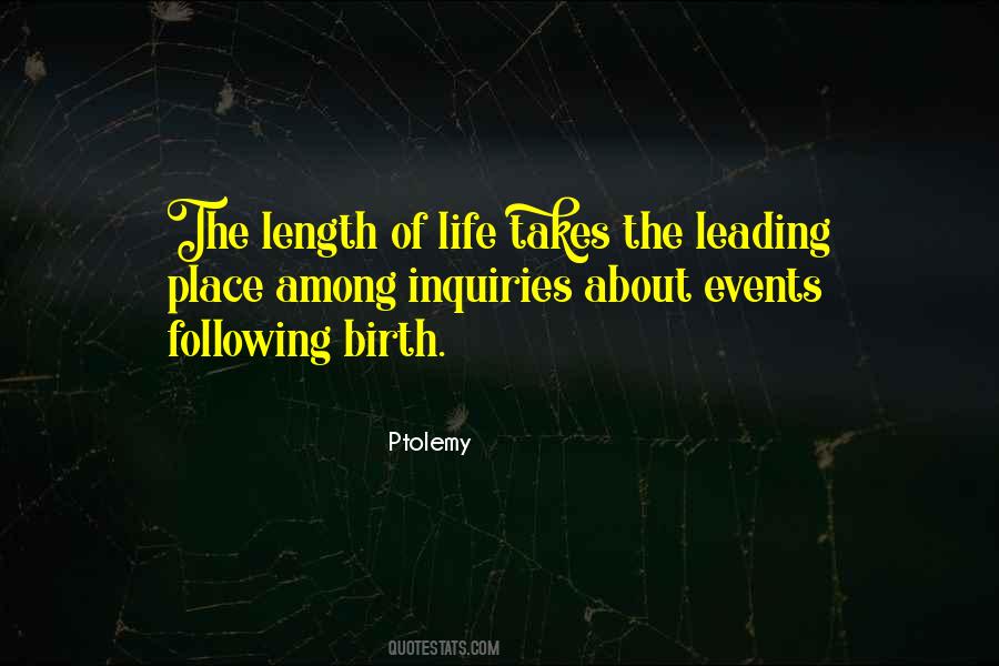 Quotes About Length Of Life #2250
