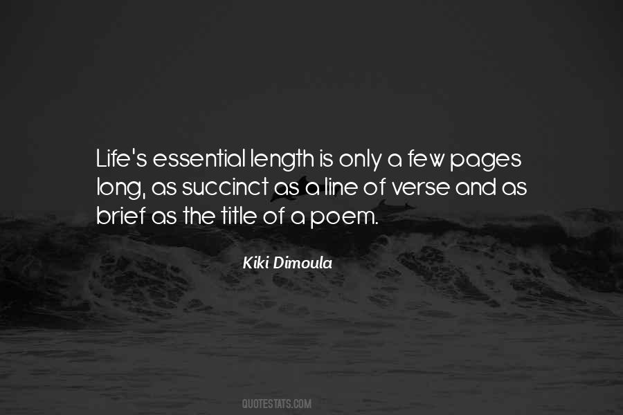 Quotes About Length Of Life #291541