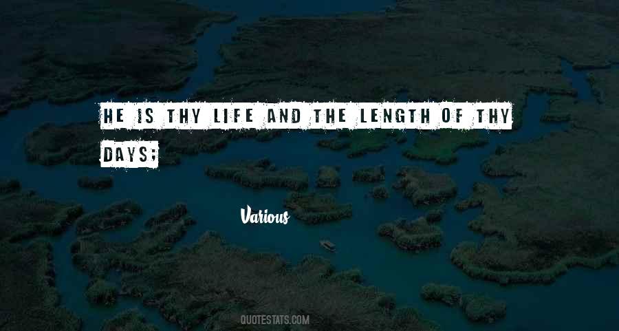 Quotes About Length Of Life #759707