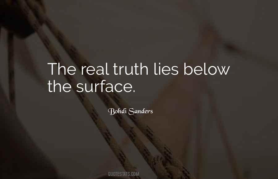 Going Below The Surface Quotes #23987
