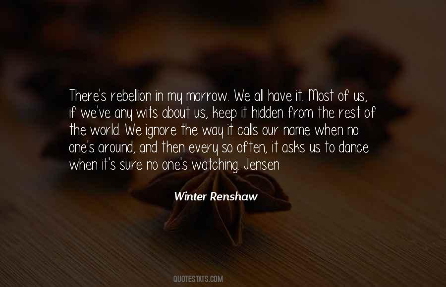 No One Watching Quotes #1117135