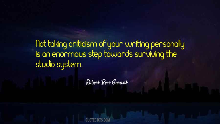 Taking Criticism Quotes #530837