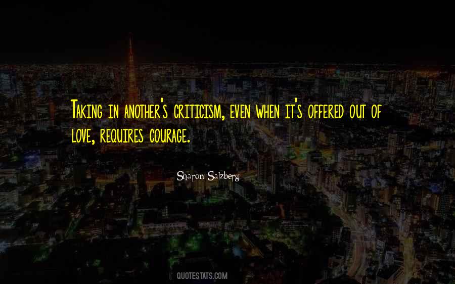Taking Criticism Quotes #974269
