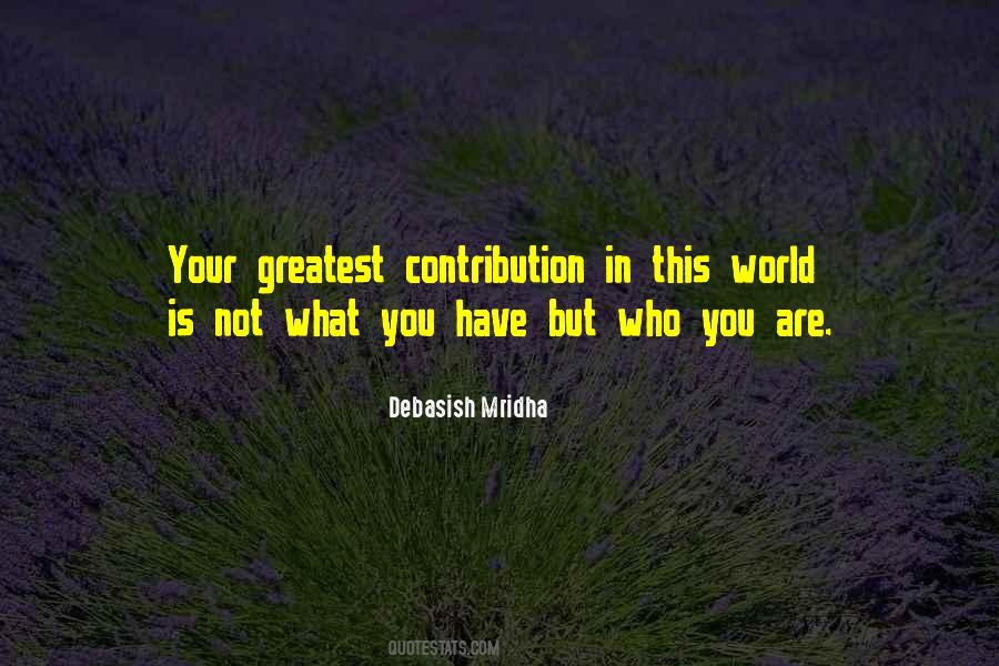 Your Contribution Quotes #1288529