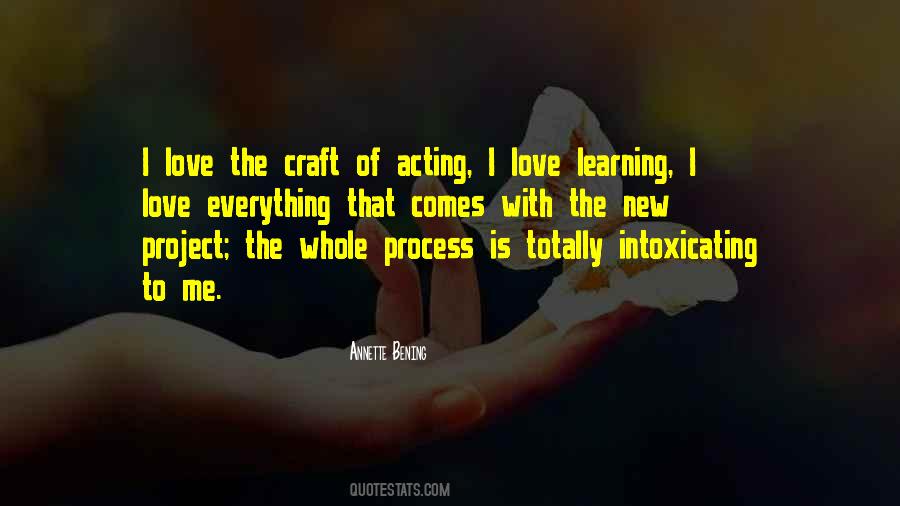 Craft Of Acting Quotes #1091048