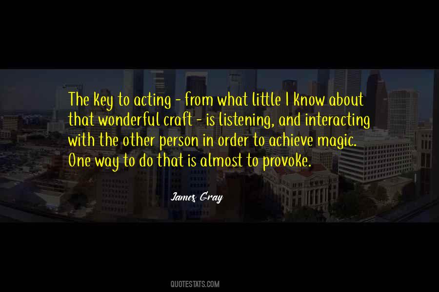 Craft Of Acting Quotes #1681376
