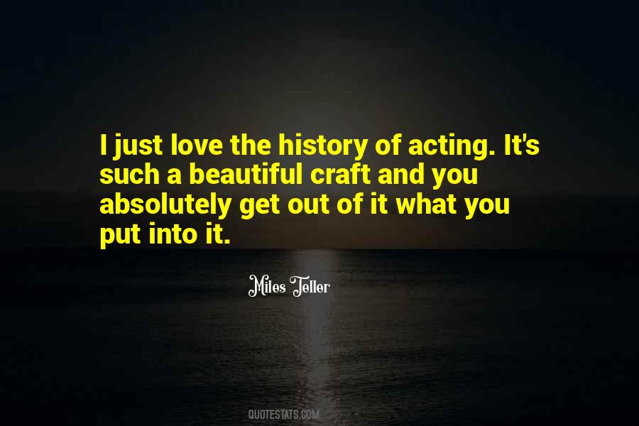 Craft Of Acting Quotes #495362