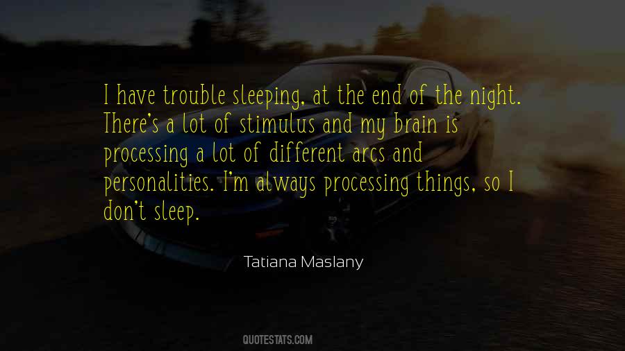 Sleeping At Night Quotes #1861088