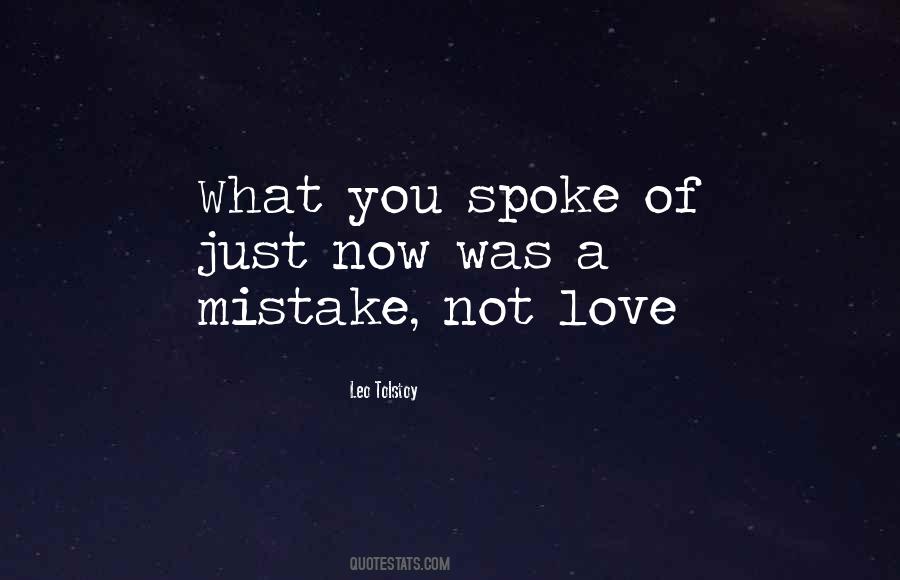 Love Mistake Quotes #620392