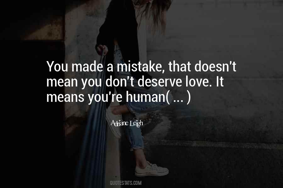 Love Mistake Quotes #73526