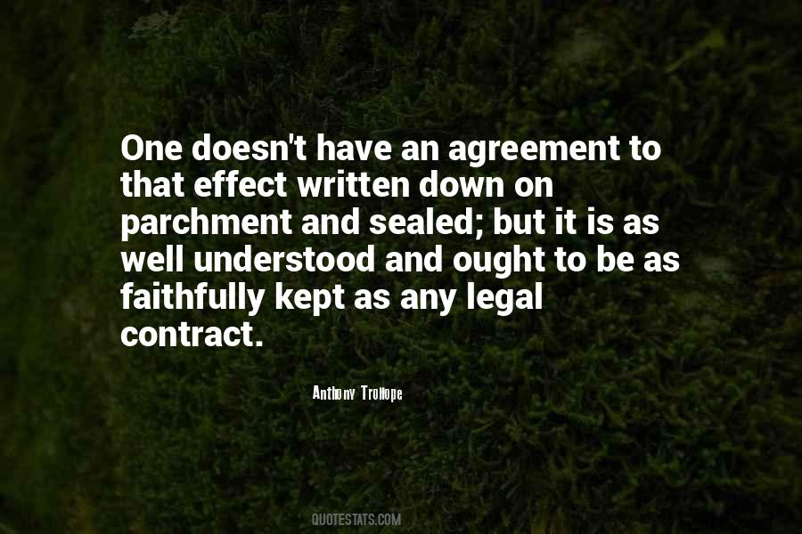 Quotes About Legal Contracts #936207