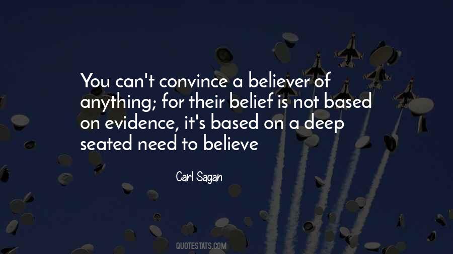 Carl Sagan Believer Quotes #1169409