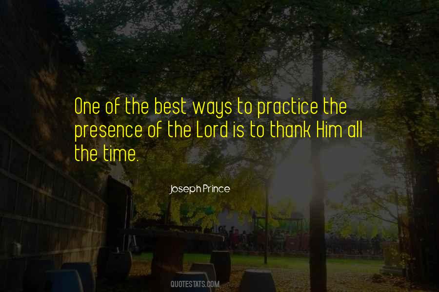 Quotes About The Presence Of The Lord #1687424