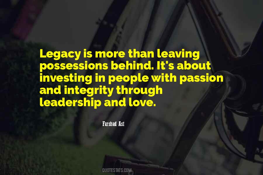 Quotes About Legacy Leadership #449132