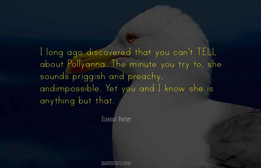 Eleanor H Porter Pollyanna Quotes #141739