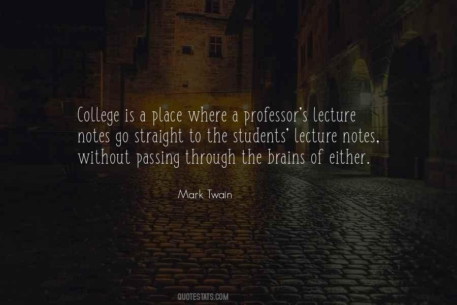 Quotes About Lecture #1017375