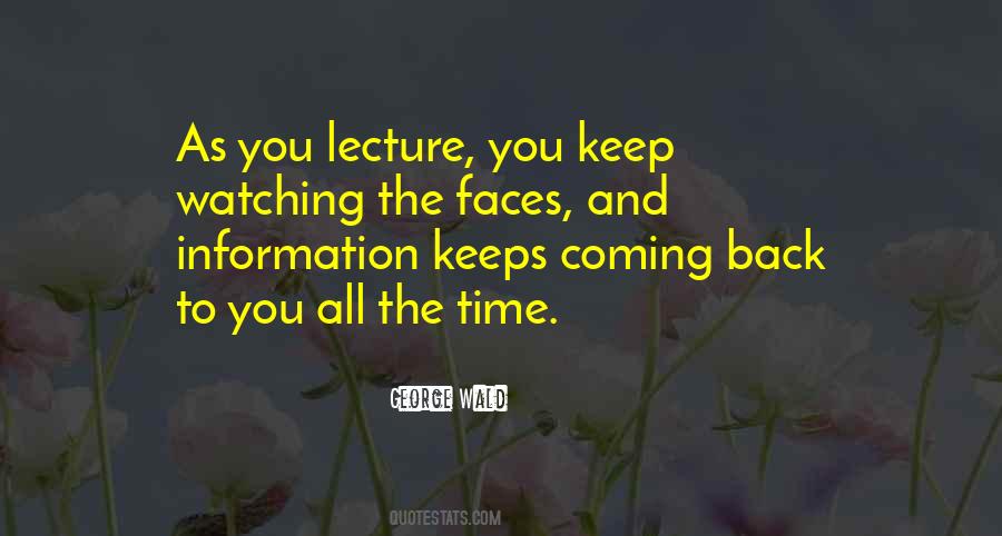 Quotes About Lecture #992230