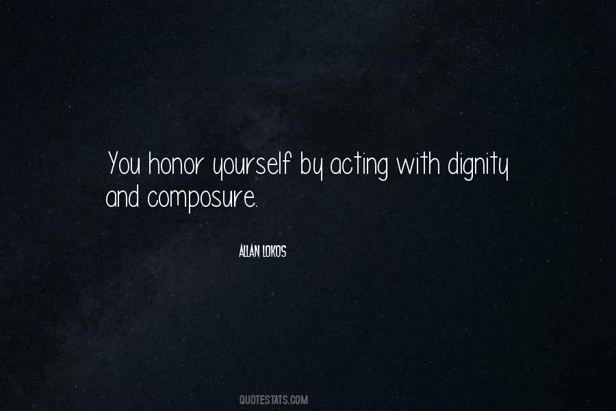 Honor Yourself Quotes #896924