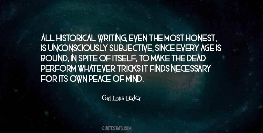 Peace Writing Quotes #300827