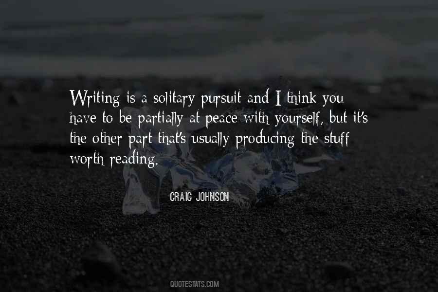 Peace Writing Quotes #354287