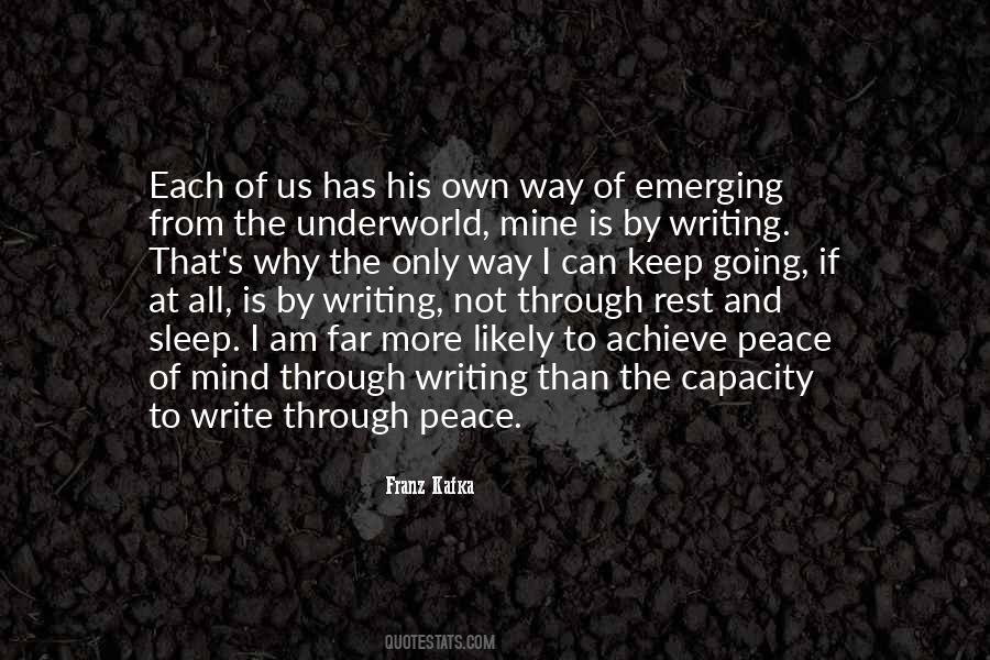 Peace Writing Quotes #625969