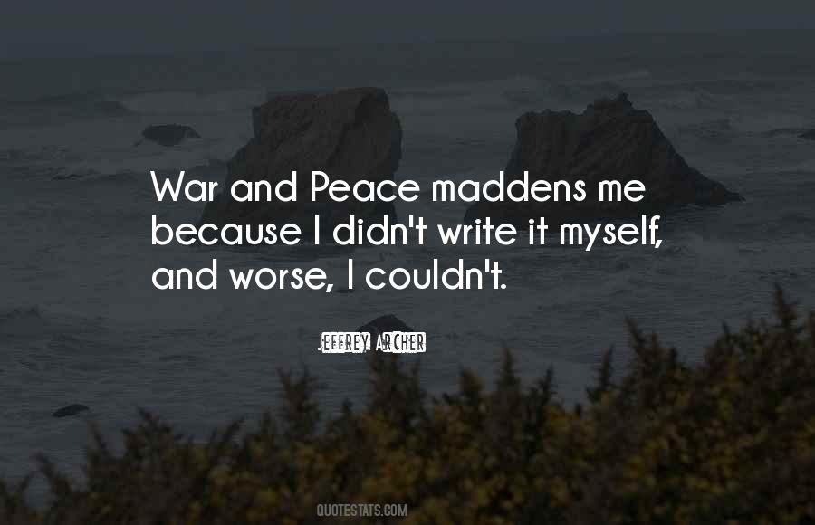 Peace Writing Quotes #68127