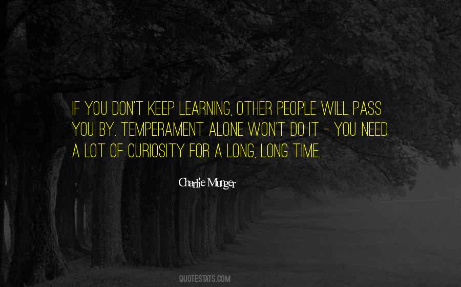 Time For Learning Quotes #1119029