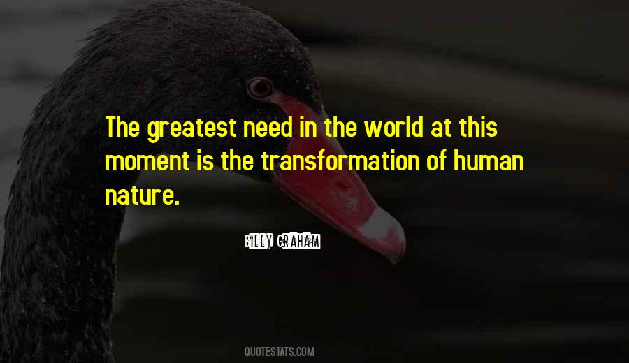 Human Transformation Quotes #1309450