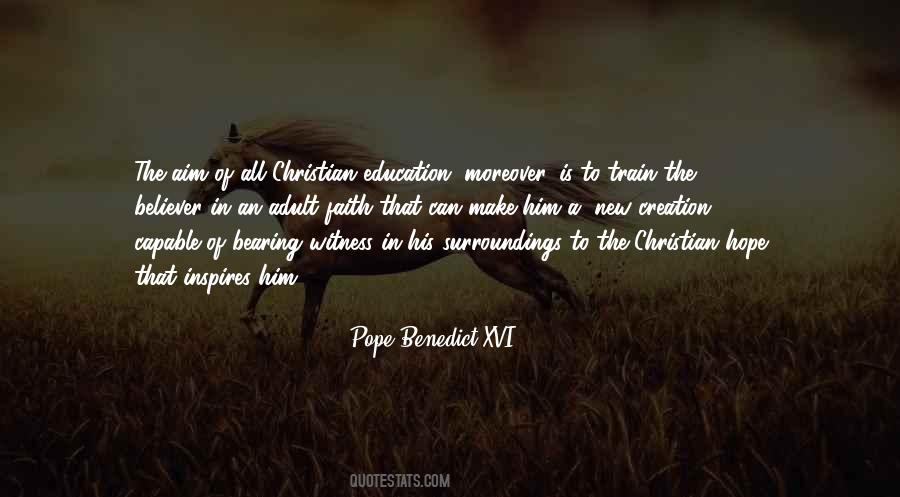 Christianity Education Quotes #1120171