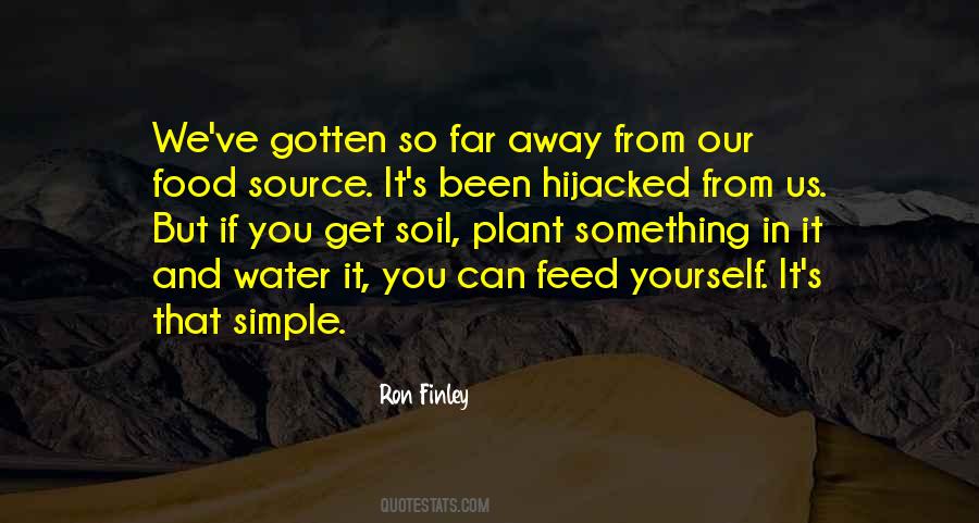 Food And Water Quotes #277943