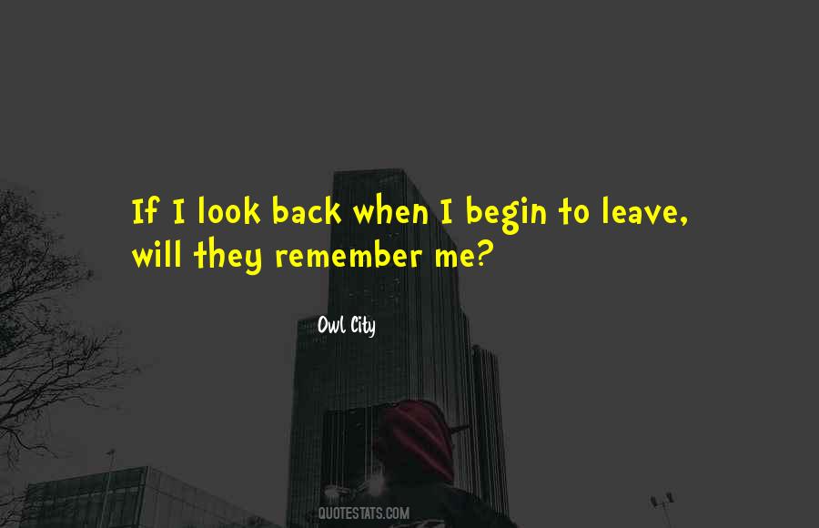 Quotes About Leaving The City #983480