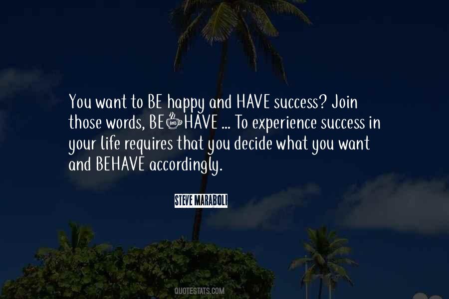 Happy Experience Quotes #940160