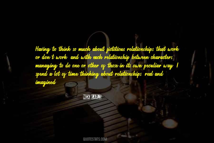 Relationships Between Characters Quotes #777922