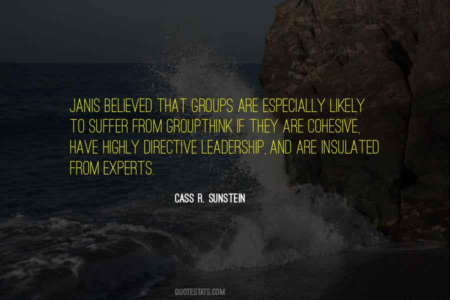 Cohesive Leadership Quotes #896215