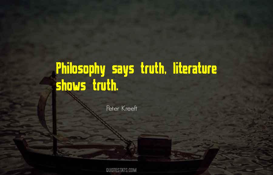 Philosophy Literature Quotes #17978